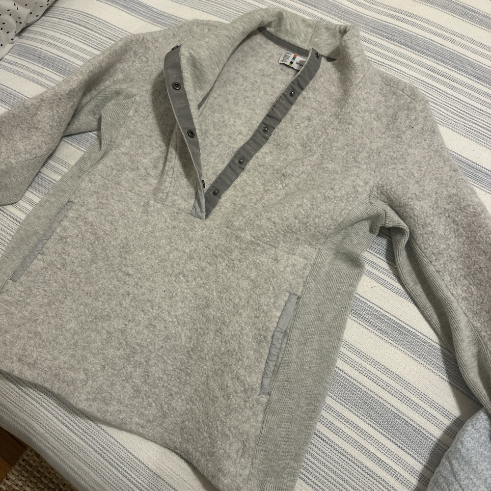 Smartwool Boiled Wool Grey Pullover - image 3